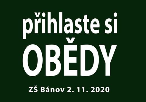 MOŽNOST OBĚDŮ I OD 2. 11. 2020